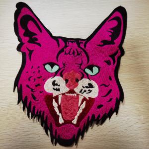 China Support Custom Designer Clothing Embroidery Patches Leopard pattern factory