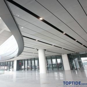 China Architecture Pressed Metal Lieanr Grid Ceiling for Building Decorative Aluminium Wire Mesh T Bar Ceiling on sale