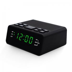 China Mini LED Display Clock Portable Radio , FM Radio Alarm Clock For Home factory