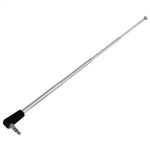 China VSWR 1.5 4 Section Stainless Steel AM FM Radio Antenna with 3.5mm Jack Connector factory