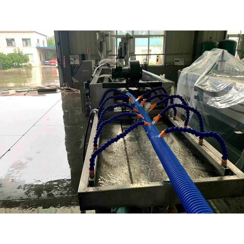Double Wall Corrugated Pipe Making Machine For HDPE Pipe Manufacturing Process