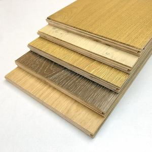 China Wide Plank Wash Distressed Oak Engineered Wood Flooring 20 Colors Customizable factory