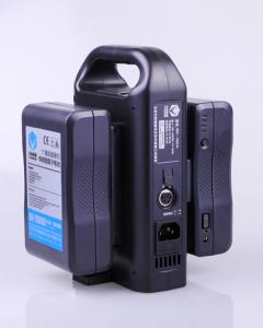 China Dual-port portable li-ion battery charger with adapter (for Panasonic professional video camera) factory