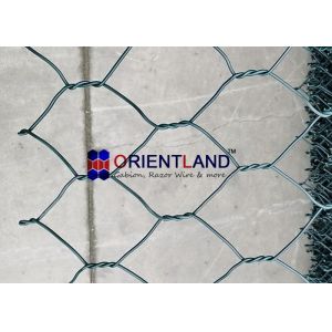Buy cheap Dark Green Pvc Coated Hexagonal 2.7mm Mesh Gabion Baskets from wholesalers