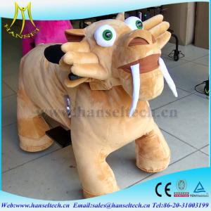 China Hansel animales montables ride on animal toy animal robot for sale kids amusement park electric elephant plush ride factory