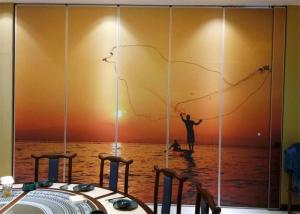 China Painting Operable Wall Partitions Floor To Ceiling Room Divider Wall on sale