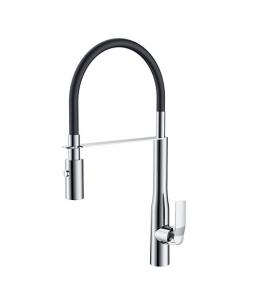 China Modern Single Lever Chrome Brass Kitchen Sink Faucets OEM on sale