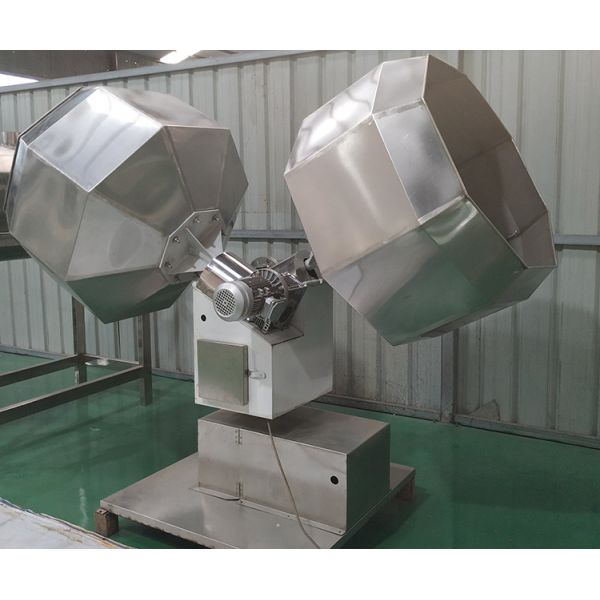 Octagonalautomatic Snacks Making Machine , Drum Potato Chip Seasoning Machine