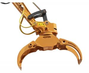 China Rotating Wood Hydraulic Log Grapple , Excavator Timber Grab For Cat306 Sh60 on sale