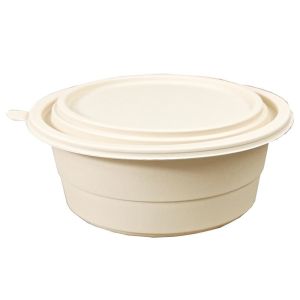 China Biodegradable Microwavable Disposable Corn Starch Bowl With Lid factory