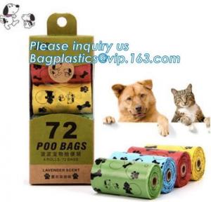 China Pet Poop Bag Pet Waste Pooper Scooper Bags, Pill /Bone Shape Pet Dog Poop Bag Carrier Holder Dispenser Poop Bags Set Pet factory