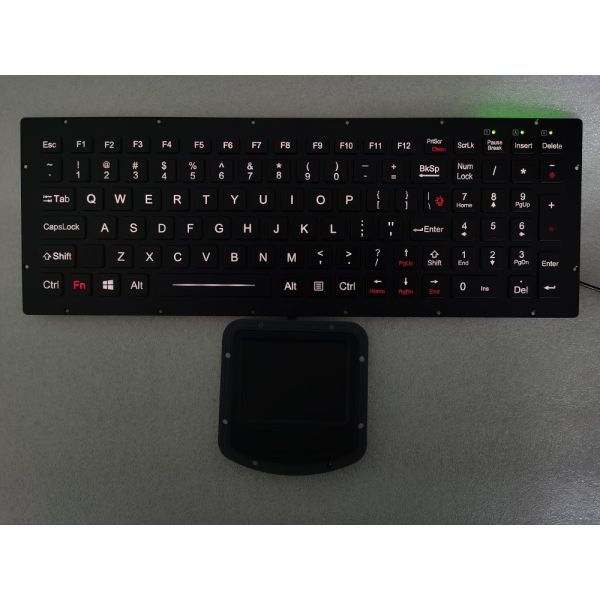 Sealed EMC Keyboard Integrated Touchpad For Rugged PC / Laptops