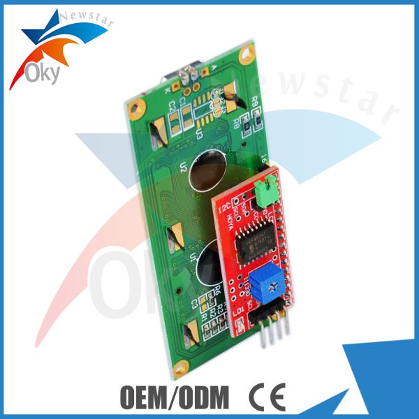 LCD 1602 I2C Serial Interface Adapter Module With Blue Light And Red Board Module
