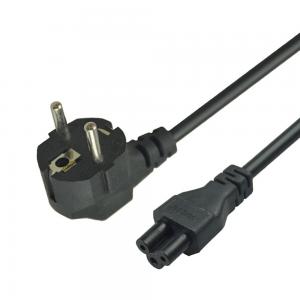 China Home Appliance EU Power Cord 3 Pin Computer Power Cable 1mtr-2mtr factory