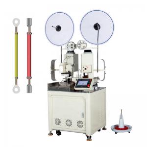 China Electric Wire Cable 2 Sided Fully Automatic Crimping Machine Stripping And Cutting factory