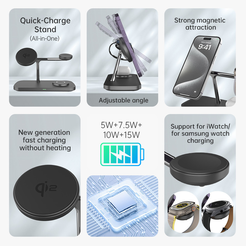 Universal Qi 2 All In One Wireless Charger