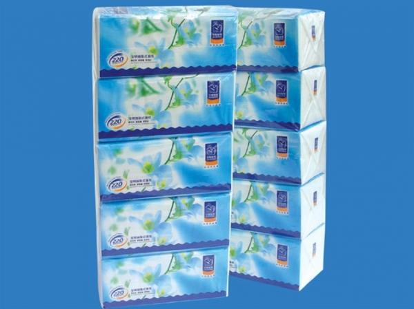 China 2 Ply Pull-out Soft Bag Facial Tissue Paper , virgin wood paper Restaurant Tissue factory