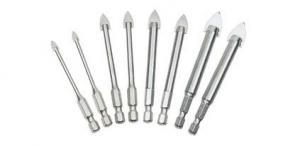 China Straight Tipped Hex Shank Glass And Tile Drill Bits 1/4 For Glass / Tile / Ceramics factory