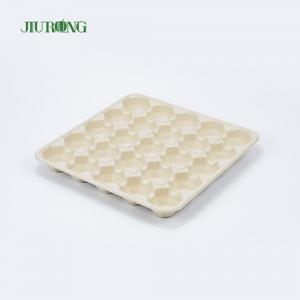 China Greaseproof Paper Sugarcane Food Container Recycled Biodegradable Egg Tray factory