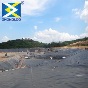 China Impervious 2mm HDPE Geomembrane Liner LDPE LLDPE PVC Material on sale