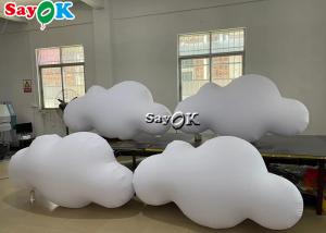 China 210D Oxford Custom Inflatable Products Ceiling Hanging PVC Cloud Balloon With LED Lights on sale