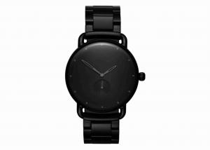 China All black chain band mens stainless steel watches private label watch on sale