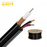 UL CMR RG59/U CCTV Coaxial Power Cable PVC Jacket with 7 × 0.37mm BC Power for