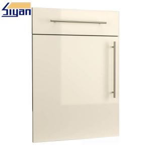 China High Gloss Replacement Kitchen Cabinet Doors Shaker Style Cream White Color factory