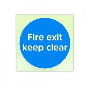China OEM Photoluminescent Fire Signs Self Luminescent Exit Signs For Fire Door Keep Shut factory