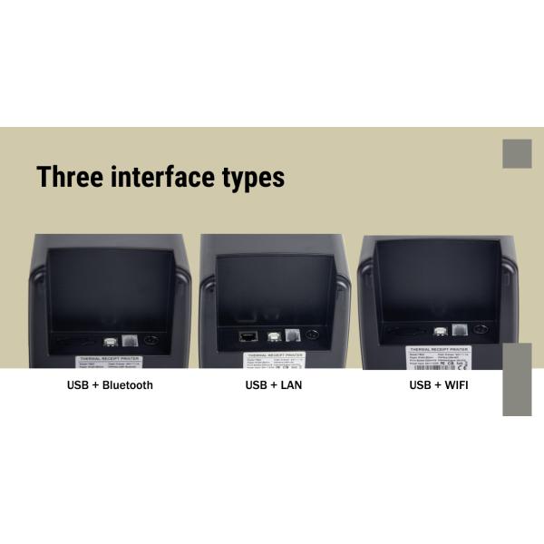 Speed HDD-T80C Direct Thermal Receipt Printer USB LAN POS Android Interface Color Style