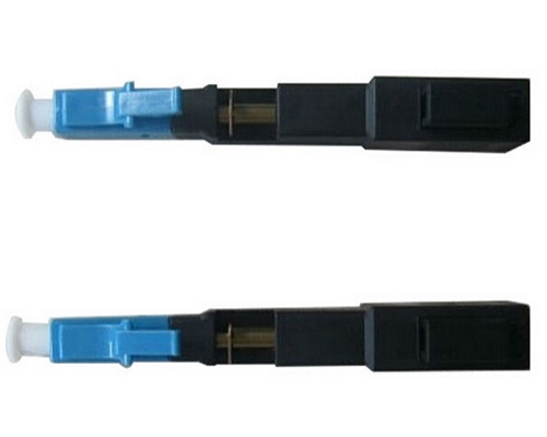 LC UPC APC Single Mode Fiber Connectors , Straight Through Fiber Optic LC Connector