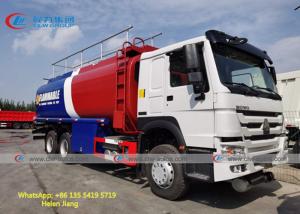 China Sinotruk Howo 6X4 371HP 20M3 Fuel Delivery Tank Truck With 5 Compartments on sale