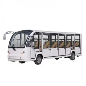 China 17 Seats Electric Sightseeing Shuttle Bus With Door Entrance on sale