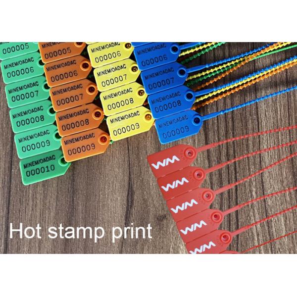 180mm Working Length Numbered Plastic Seals Polypropylene Security Seals