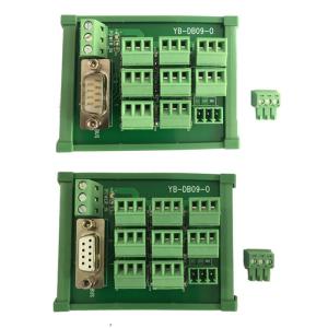 China PLC Sensor Signal Input Module DB9 Distribution Terminal Blocks Connection Board 9 Arrays factory