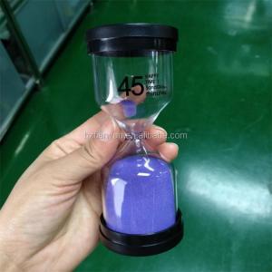 China Black Cover Hour Glass Egg Timer 1 Minute - 24 Hours Sand Clock Hourglass on sale