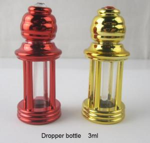 China 3ml four-column plastic perfume bottle dropper essential oil glass bottle roll on bottle factory
