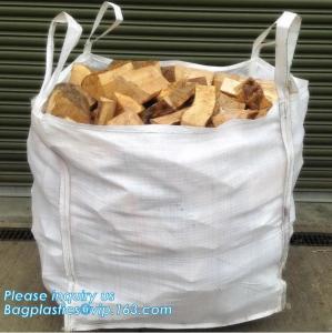 China pp big bulk woven polypropylene bags wholesale geotextile sand bag,pp woven jumbo big bag for wood chip/ 1ton 2 ton wood factory