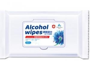 China Non Woven 75% Anti Bacterial Alcohol Wet Wipes / Wet Sanitizing Wipes factory