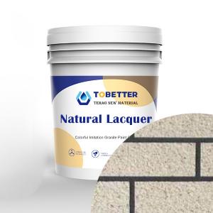 China Natural Sand Acrylic Emulsion Coating Paint Stone Effect Wall Paint Rock Pieces Sand Colorful Flake factory