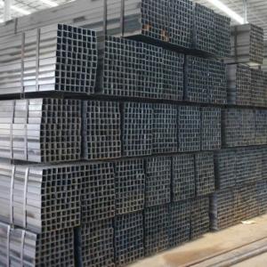 China Q195 Black Rectangular Steel Tube 6m Hollow Section Pipe For Fence Tubing factory