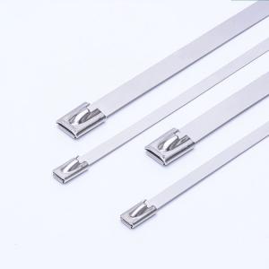 China 12.0x400mm Industrial Cable Ties Straps Fixed Seat Wire Ball Self Locking Buckle factory