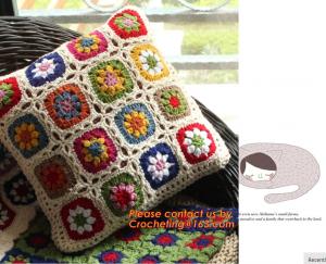 China Crochet bed pillow Daisy hand-woven cushion covers Decorative Cushion flower cushion Weddi factory