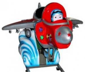 China MP3 Swing  machine kiddie ride with music the red air fighter factory