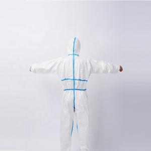 China White Full Body 3xl 65gsm Disposable Surgical Gown Prevent Liquid Penetration factory