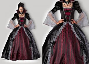 Vampires Of Versailles 1083 Womens Halloween Costumes , Gray Red Scary Halloween Costumes
