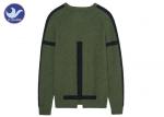 Reglan Long Sleeves Men's Knit Pullover Sweater Back Slit Special Stripe Soft