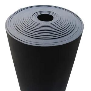 China Soundproofing B2-Grade NBR Black Rubber Foam Insulation Sheet Roll for horse stable and bed factory