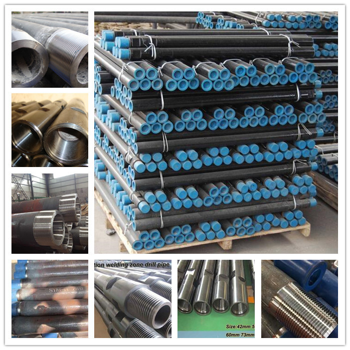 API Standard Well Drilling Pipe , Custom Diameter Rock Drill Accessories