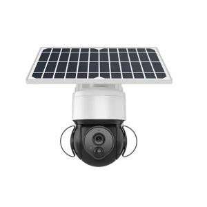 China IP66 Weatherproof Solar Dome Camera 4G LTE Cellular Security Camera factory